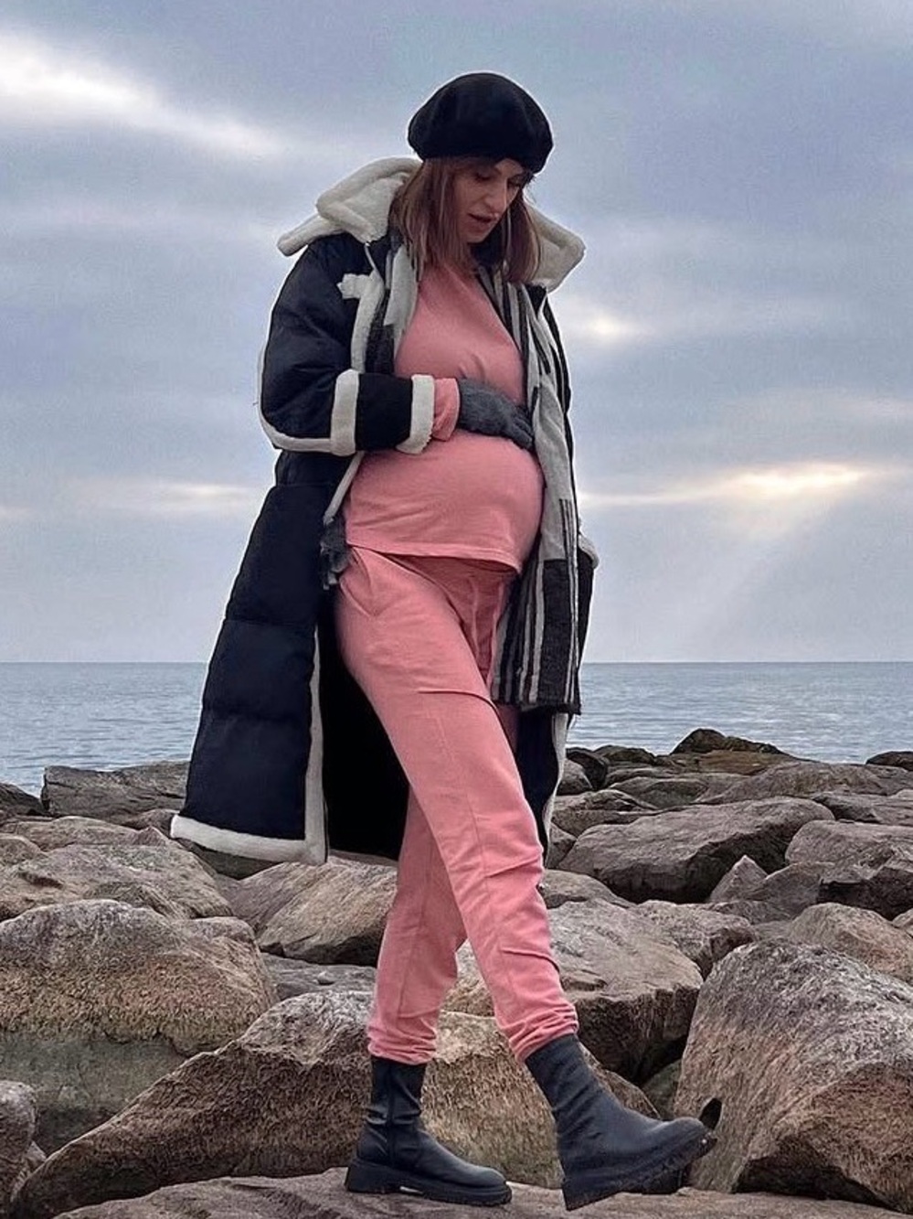 TALL MATERNITY Pink Jogger Set || LONG TALL SALLY || US6